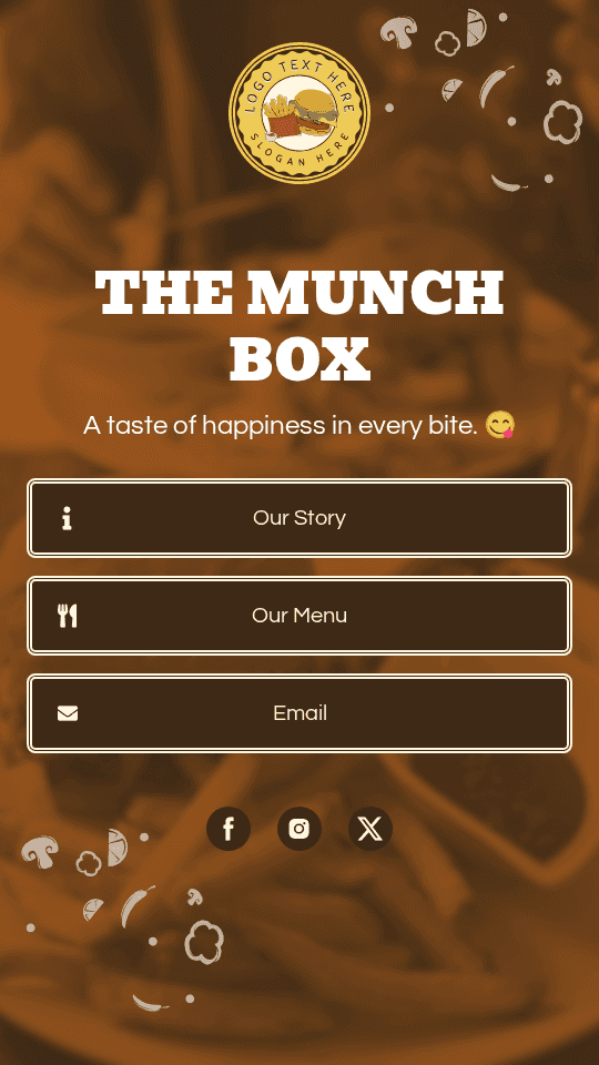 Fast Food Burger Link in Bio Preview