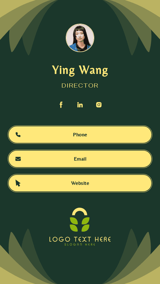 Generic Professional Director Digital Business Card Preview