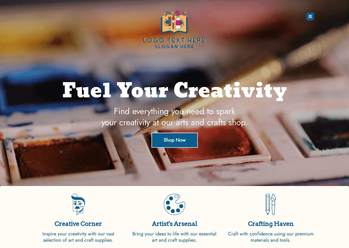 Arts and Craft Store Website Preview