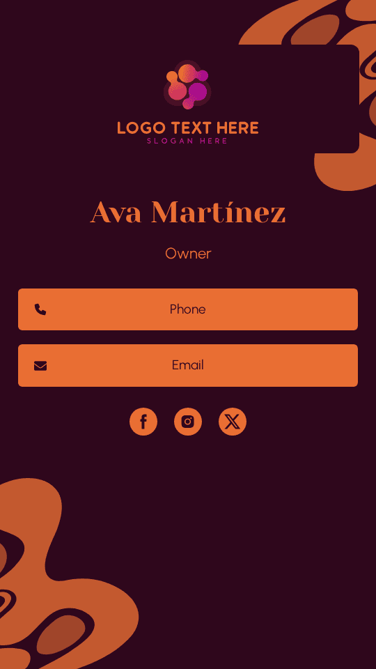 Generic Store Owner Digital Business Card