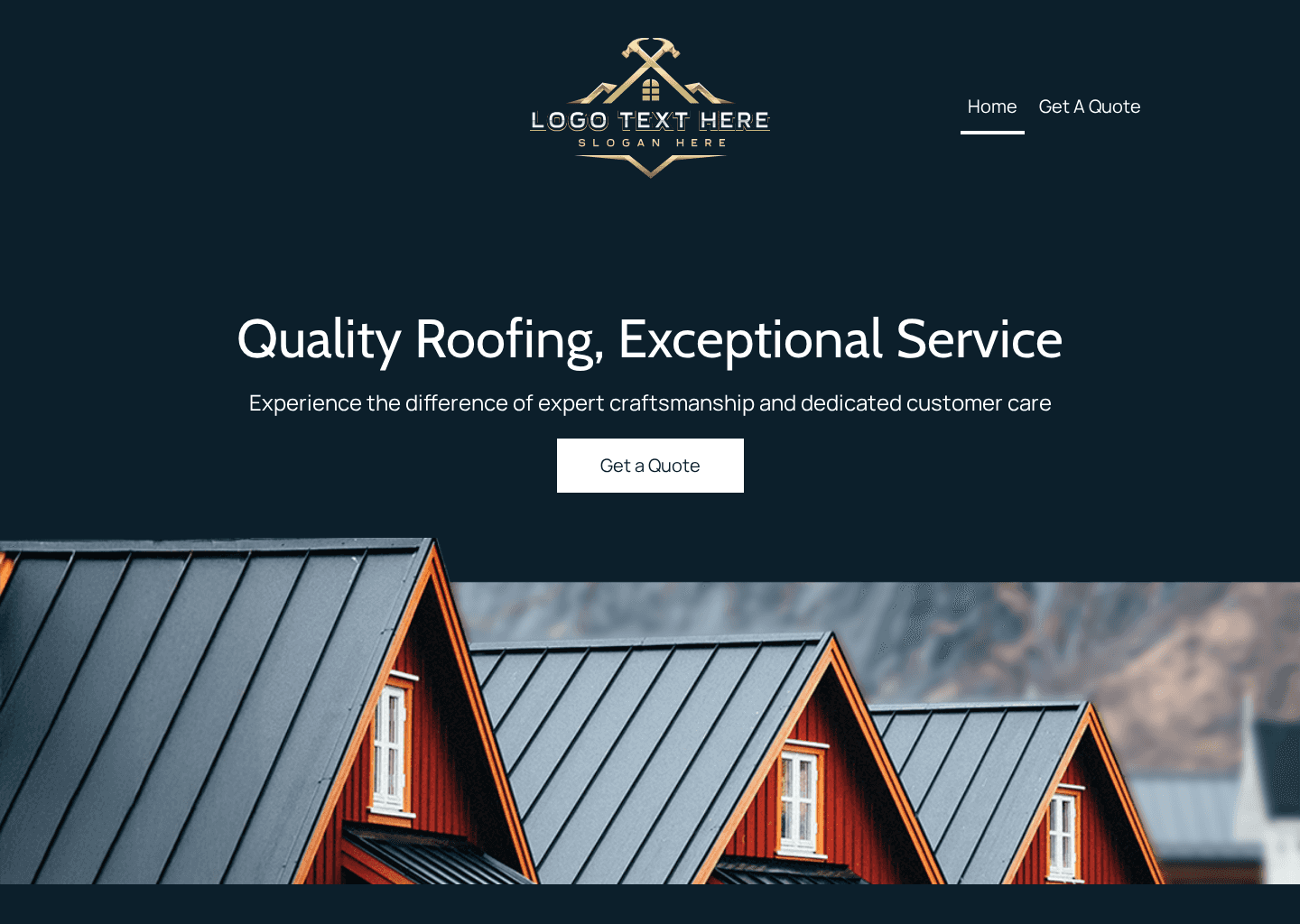 Home Roofing Construction Website Preview