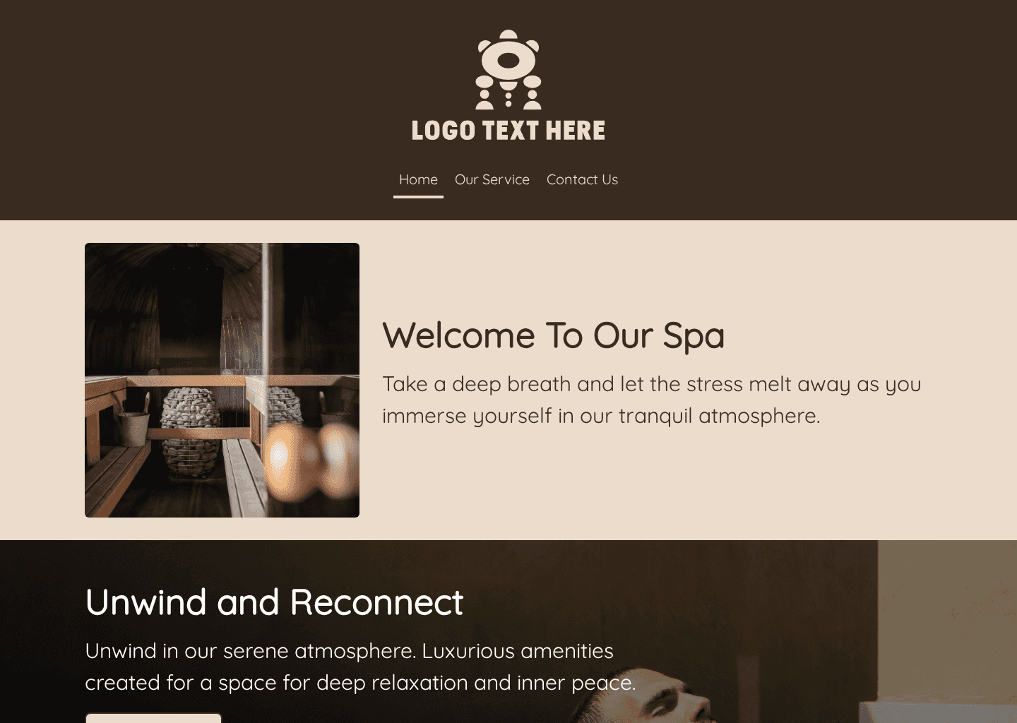 Spa Wellness Center Website Preview