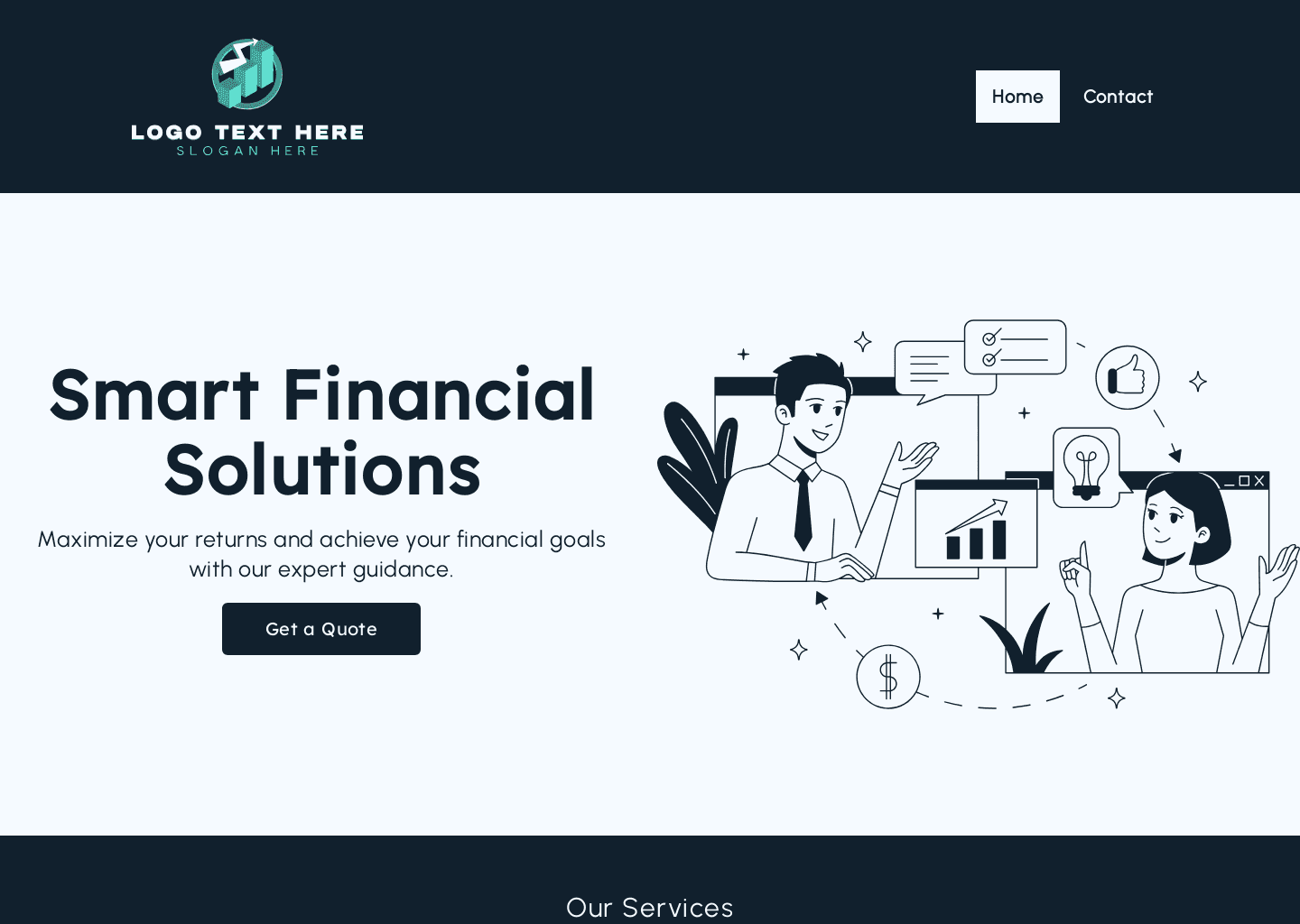 Expert Finance Consultation Website Builder Image Preview