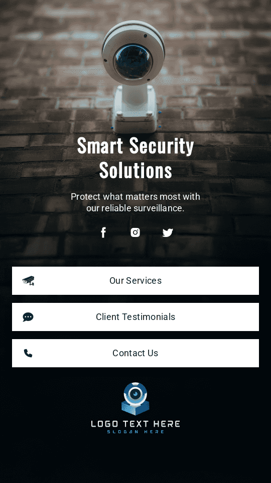 Smart Security Solutions Link in Bio Preview
