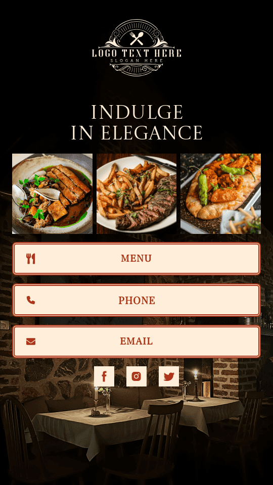 Fine Dining Restaurant Website