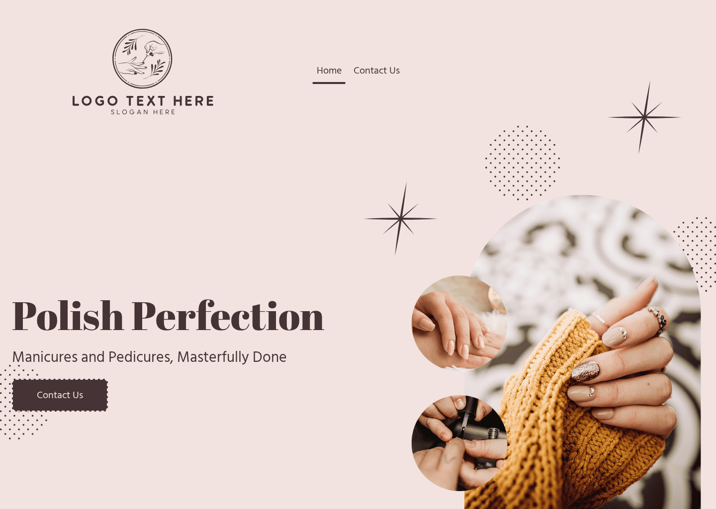 Beauty Nail Salon Website Preview