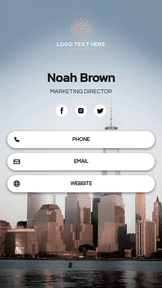 Corporate Marketing Director Digital Business Card