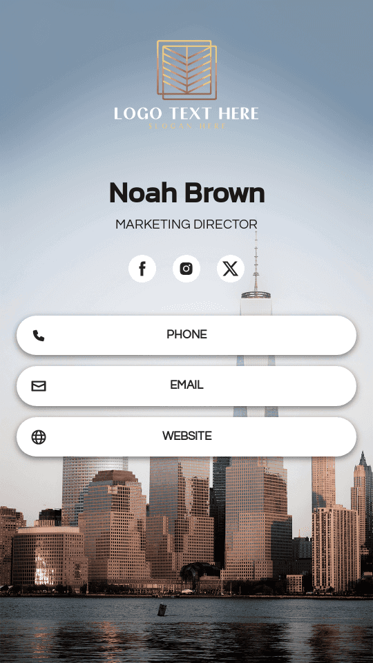 Corporate Marketing Director Digital Business Card Preview