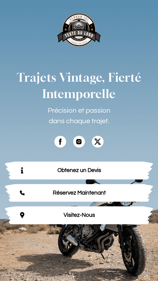 Restauration de moto vintage Website