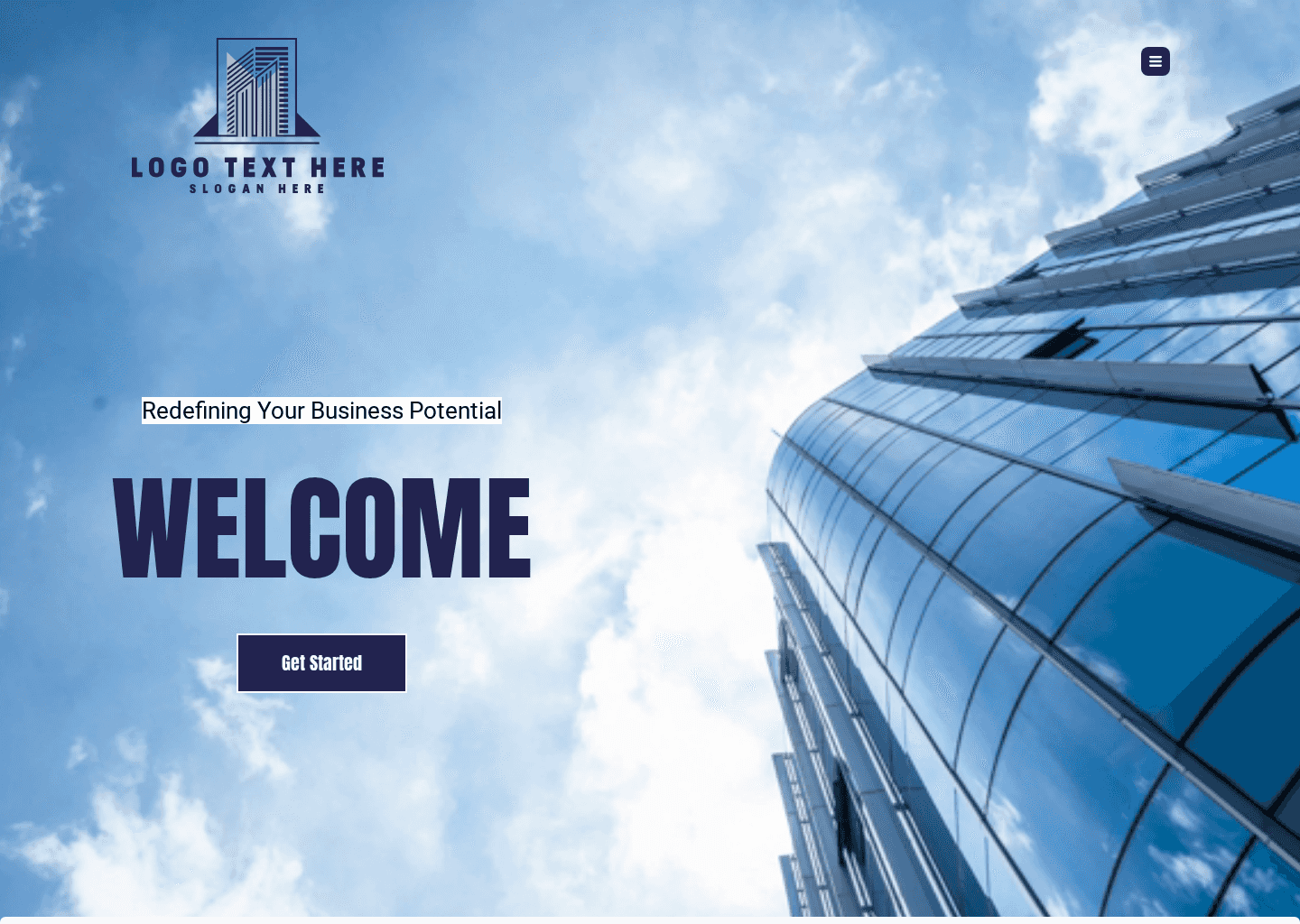 Business Enterprise Welcome Website Preview