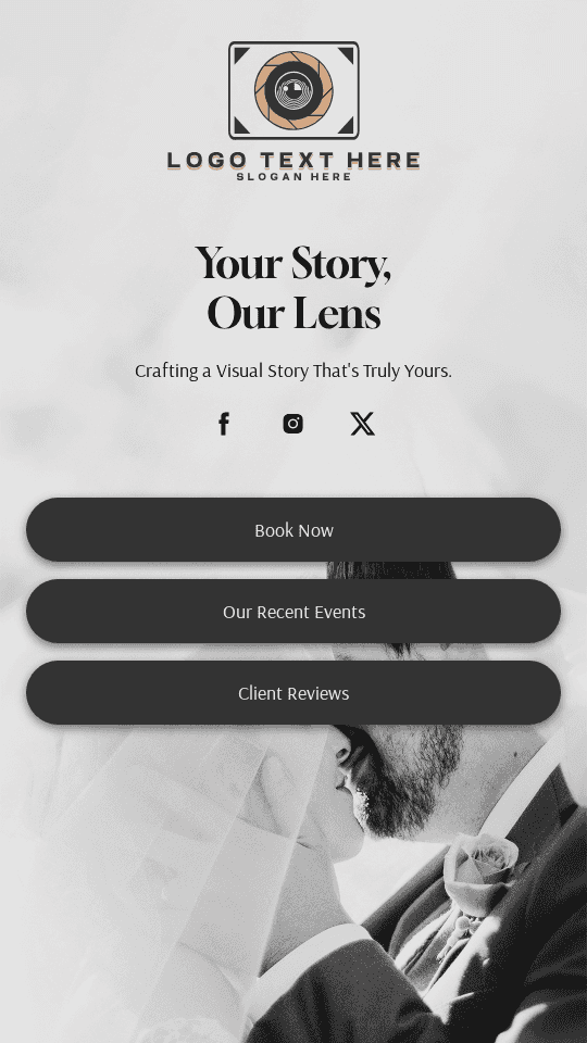 Wedding Camera Photographer Link in Bio Preview