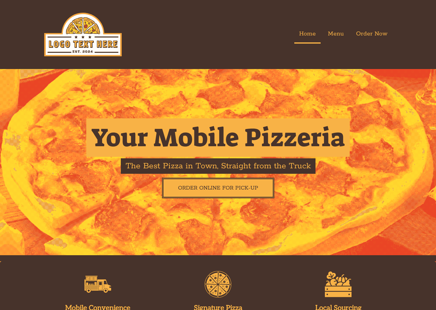 Delicious Food Truck  Website