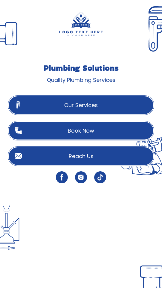 Professional Plumbing Services Link in Bio Preview