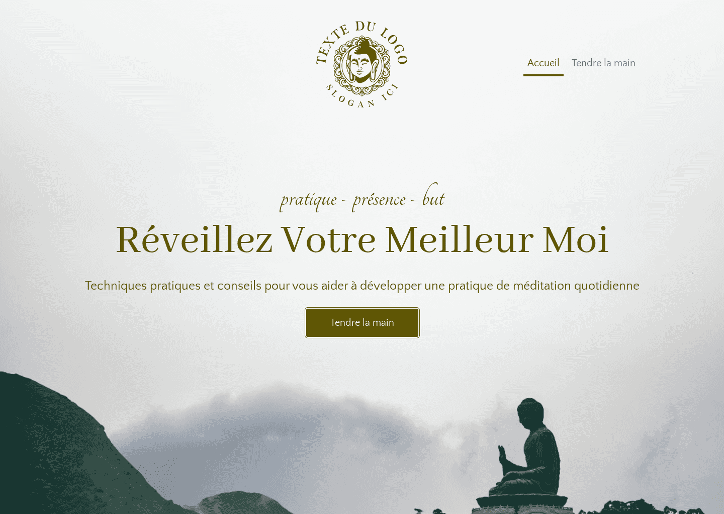 Blog de spiritualité bouddhiste Website Preview