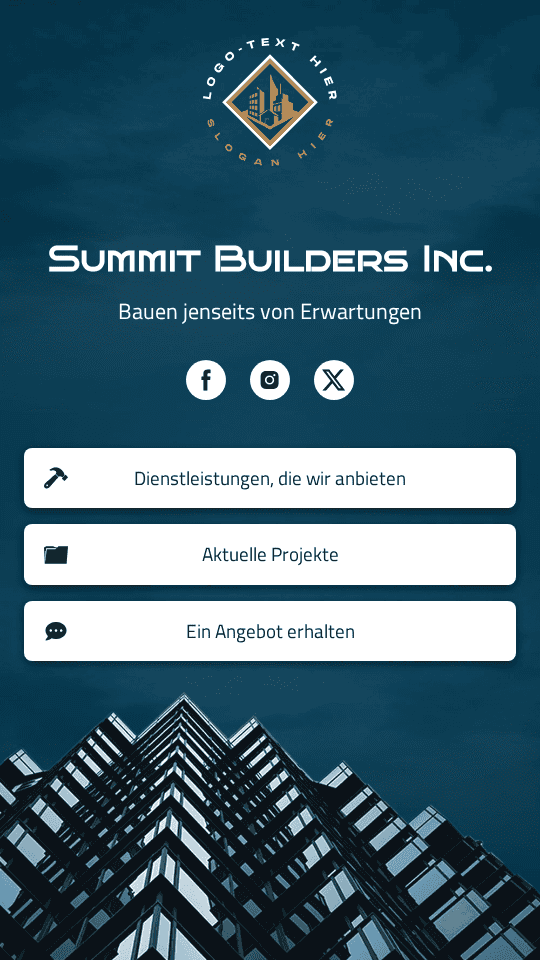 Bauunternehmen Link in Bio