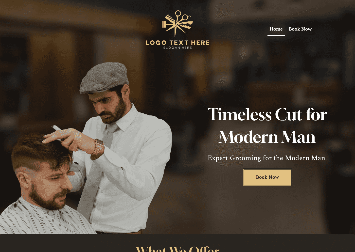  Men Barber Shop Website Preview