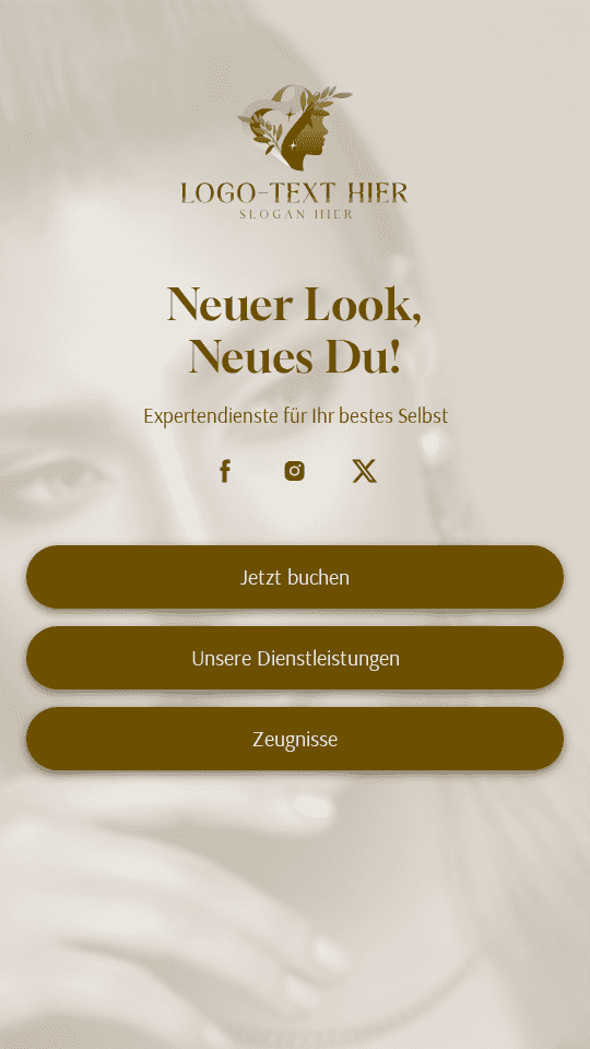 Schönheitssalon und Spa Website