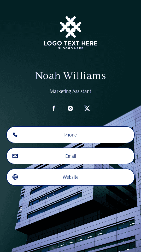 Corporate Assistant Enterprise Digital Business Card Preview