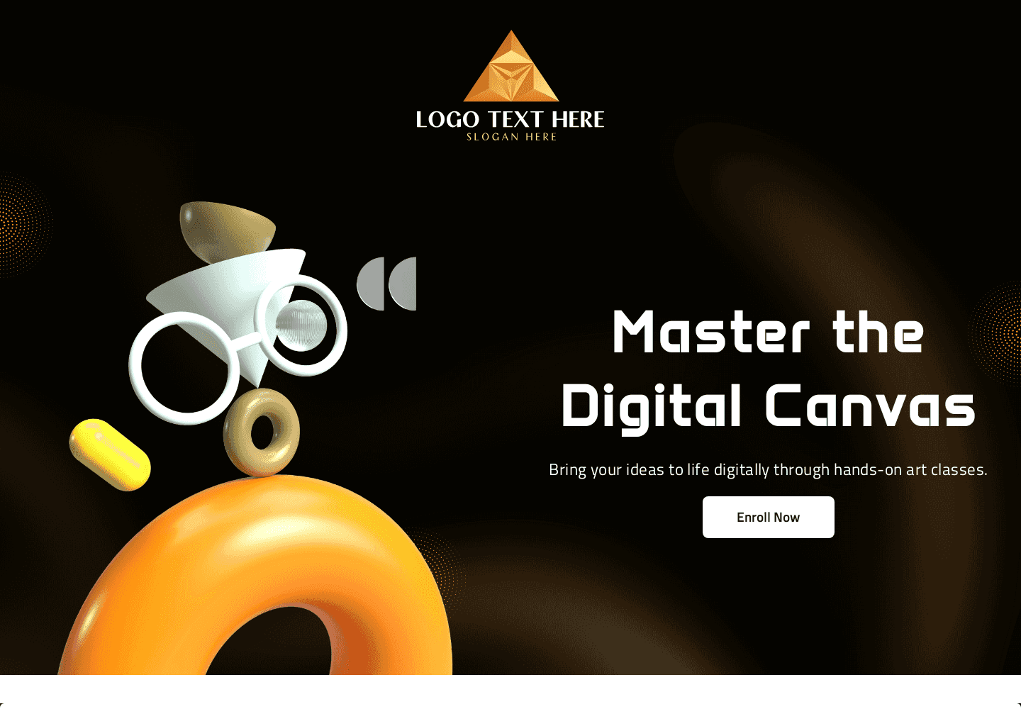 Digital Art Workshop Website Preview