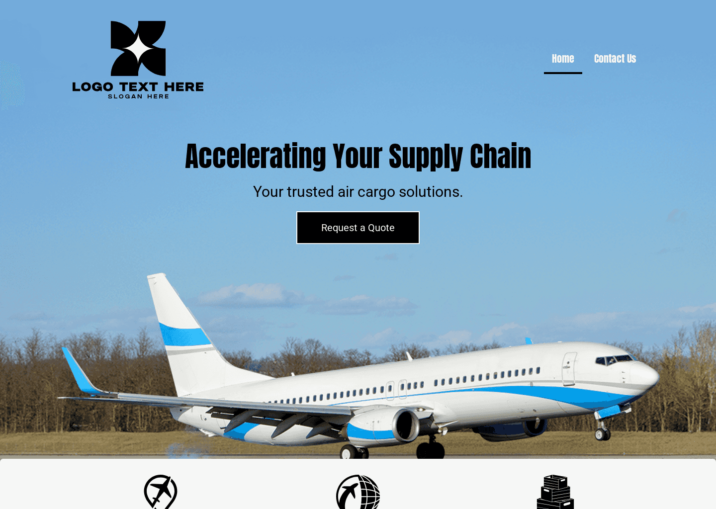 Air Cargo Logistics Website Preview