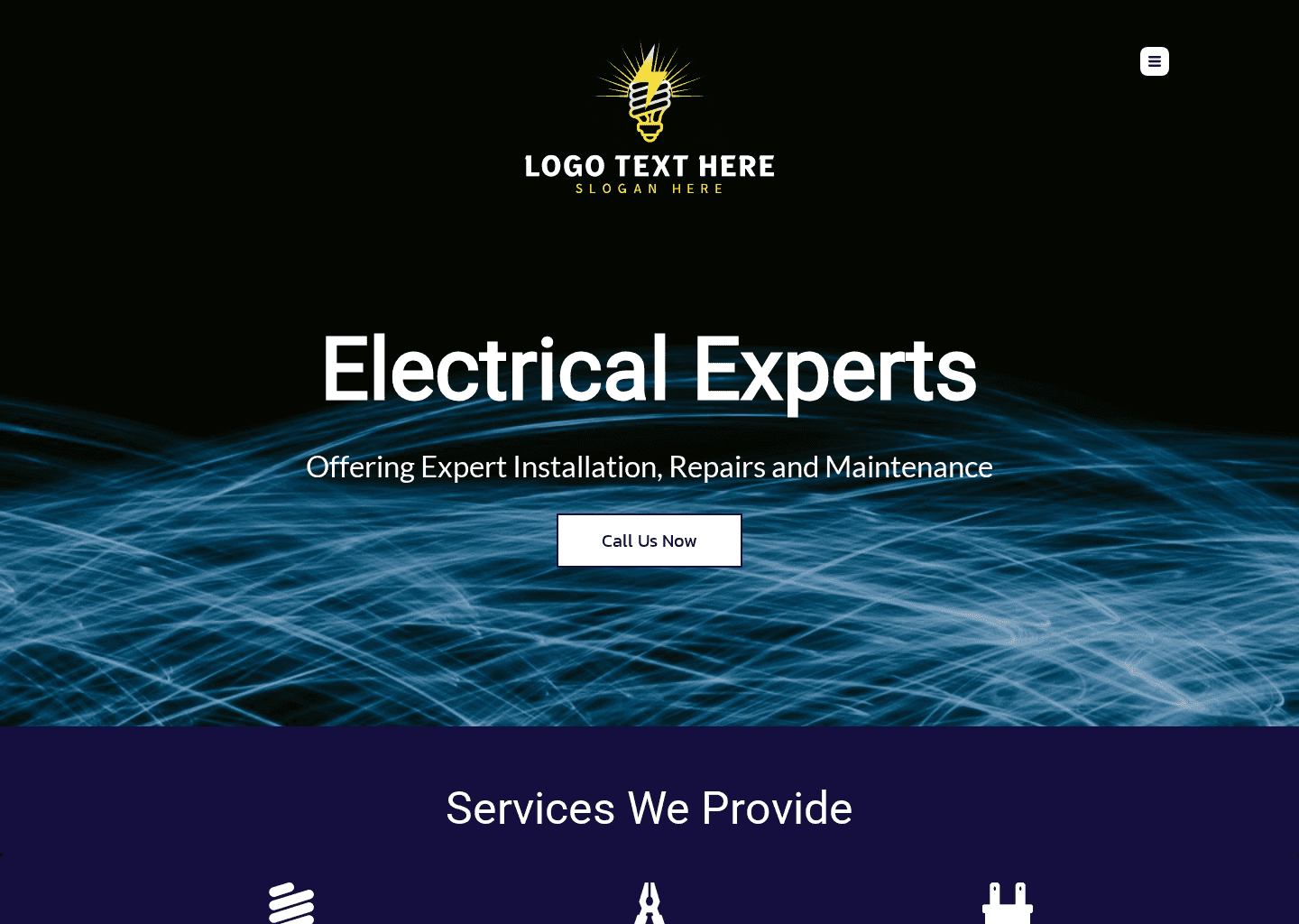 Maintenance Electrical Installation Website Preview