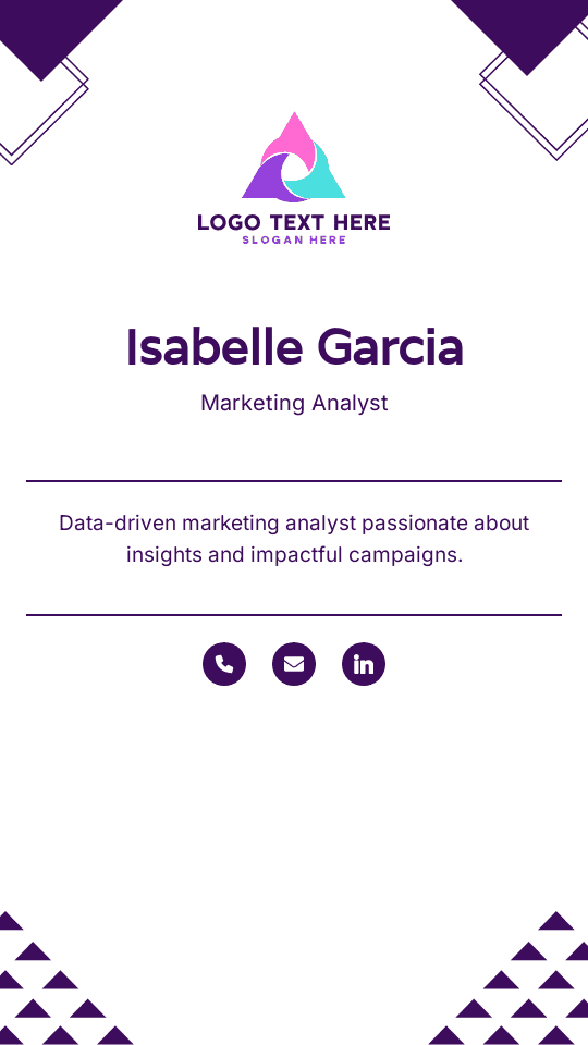 Digital Marketing Analyst Digital Business Card