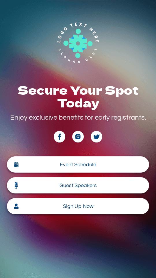 Minimal Event Sign Up  Link in Bio Preview