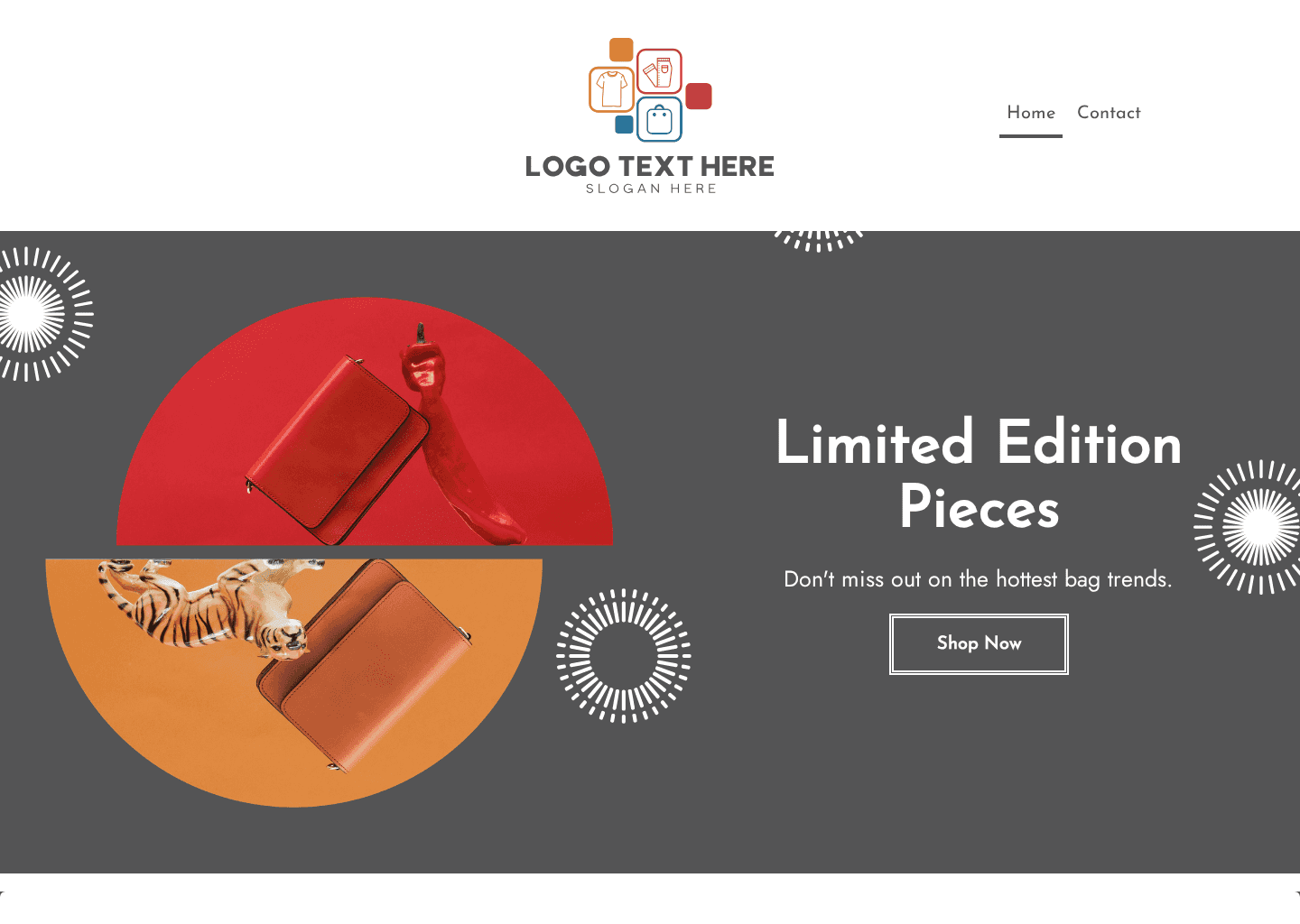 Bag Pop Up Store Website