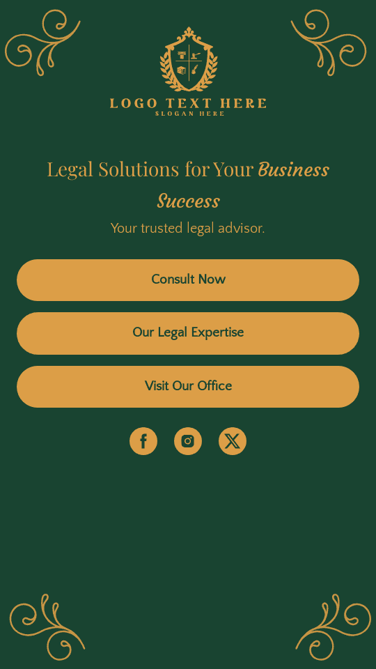 Corporate Legal Service Link in Bio Preview