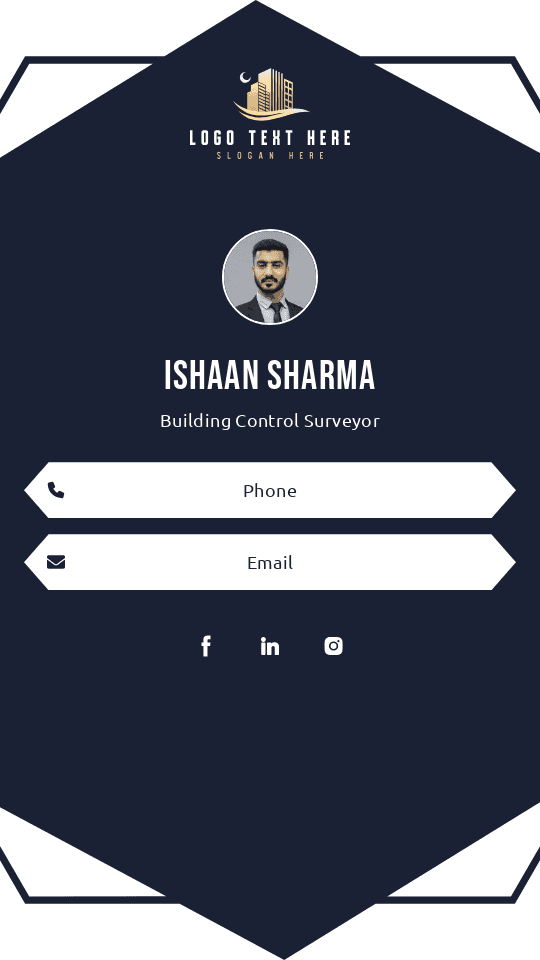 Building Control Surveyor Digital Business Card