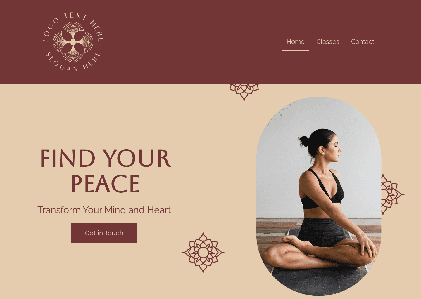 Zen Yoga Instructor Website Preview