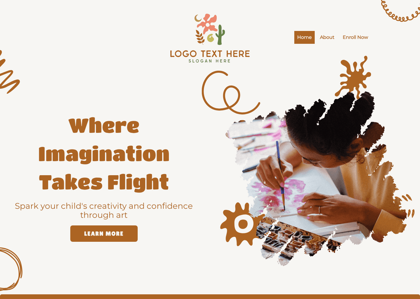 Art Class Center Website Preview