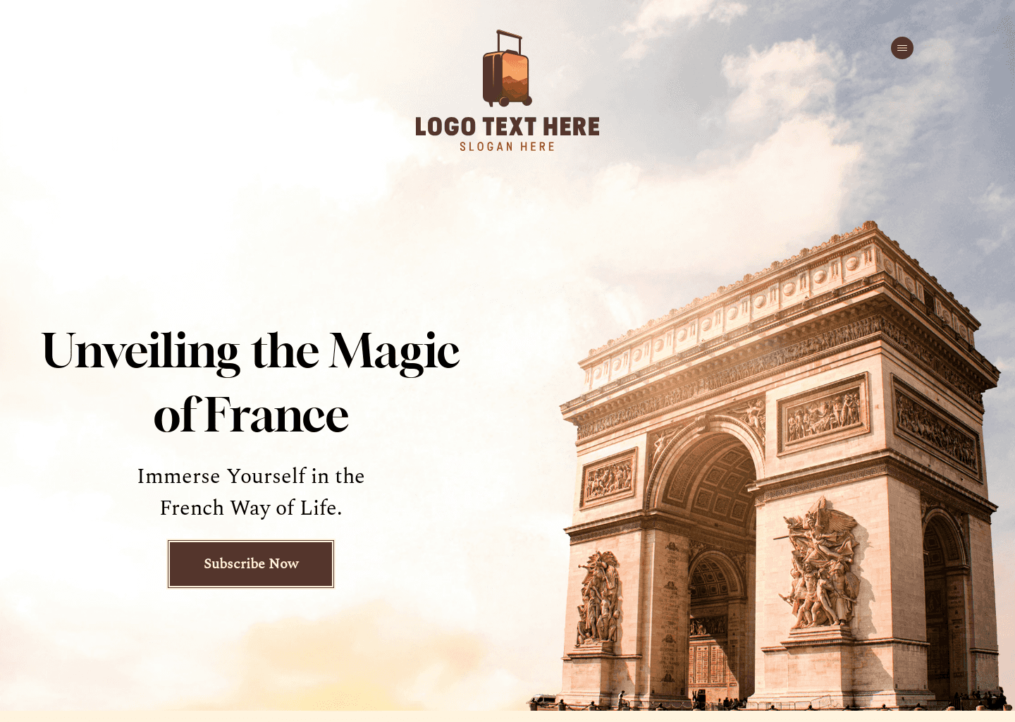 France Travel Blog Website Preview