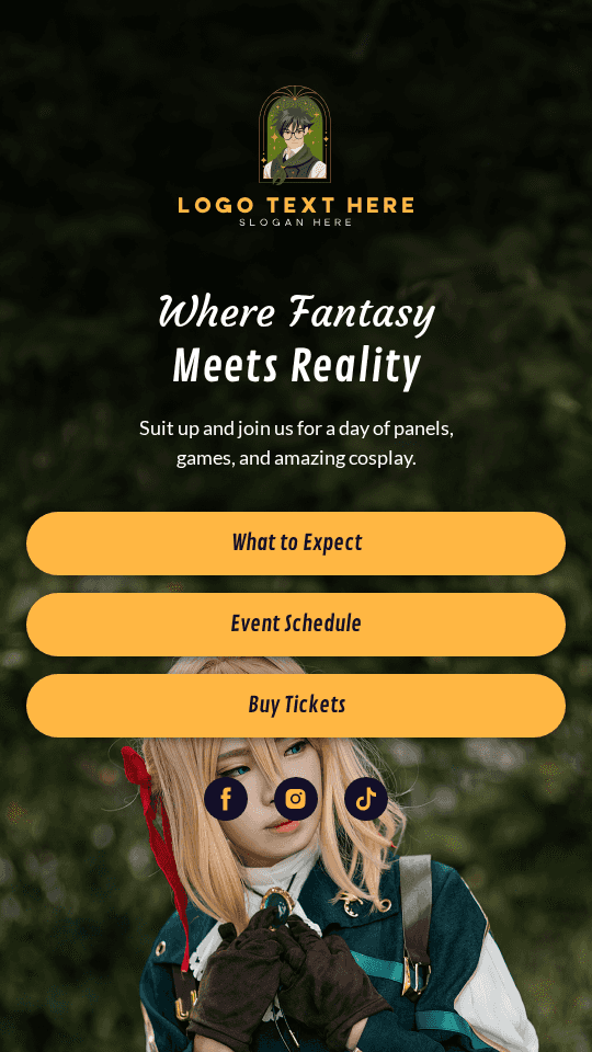 Anime Cosplay Convention Link in Bio Preview