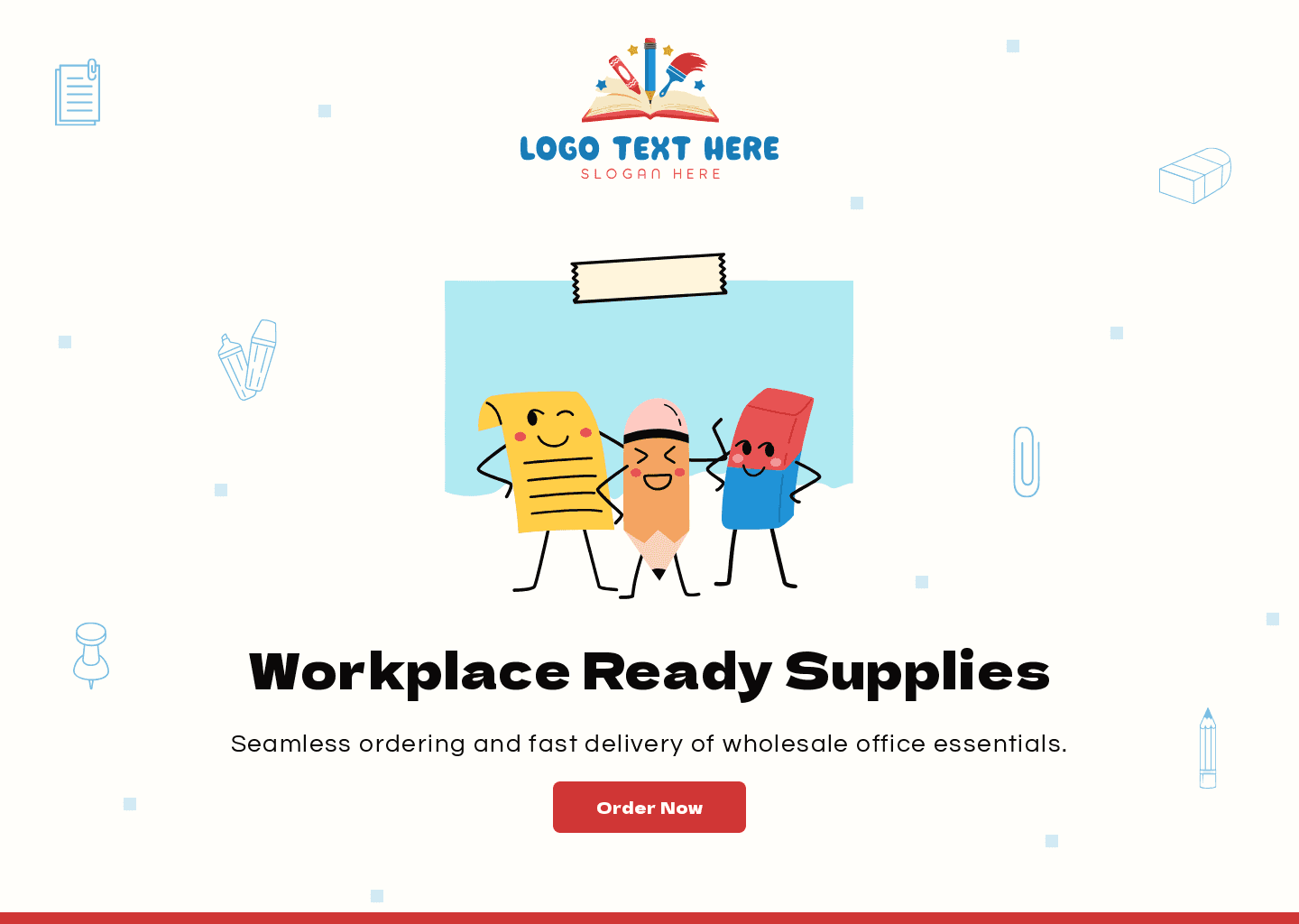 Office Supplies Delivery Website Preview