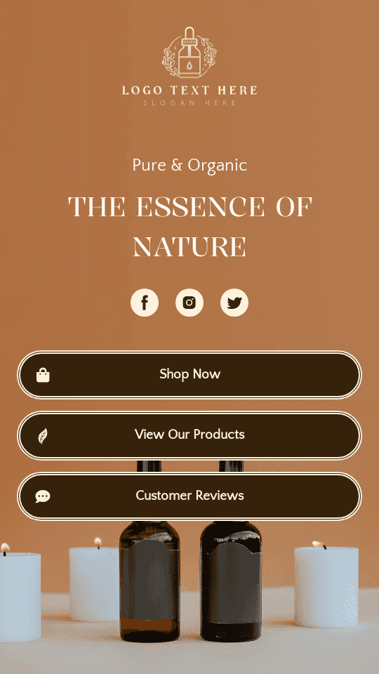 Organic Essential Oils Link in Bio Preview