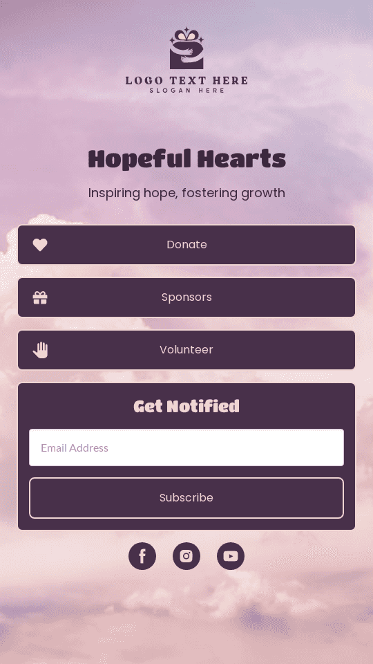 Charity Foundation Link in Bio Preview