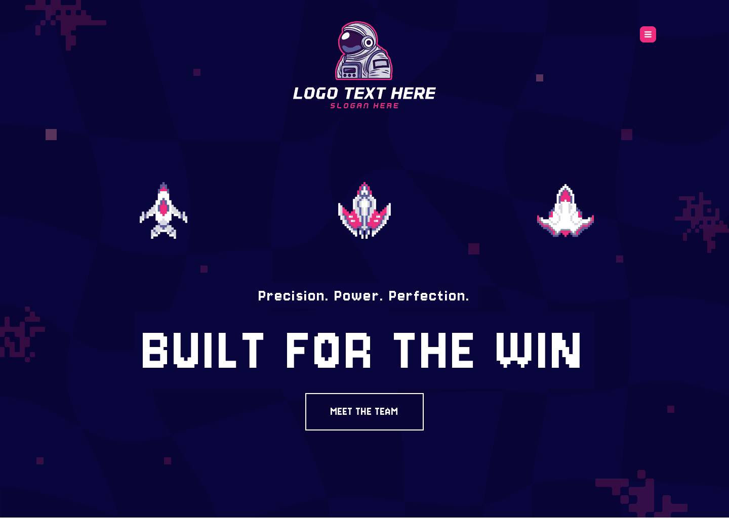 Esports Game Team Website Preview