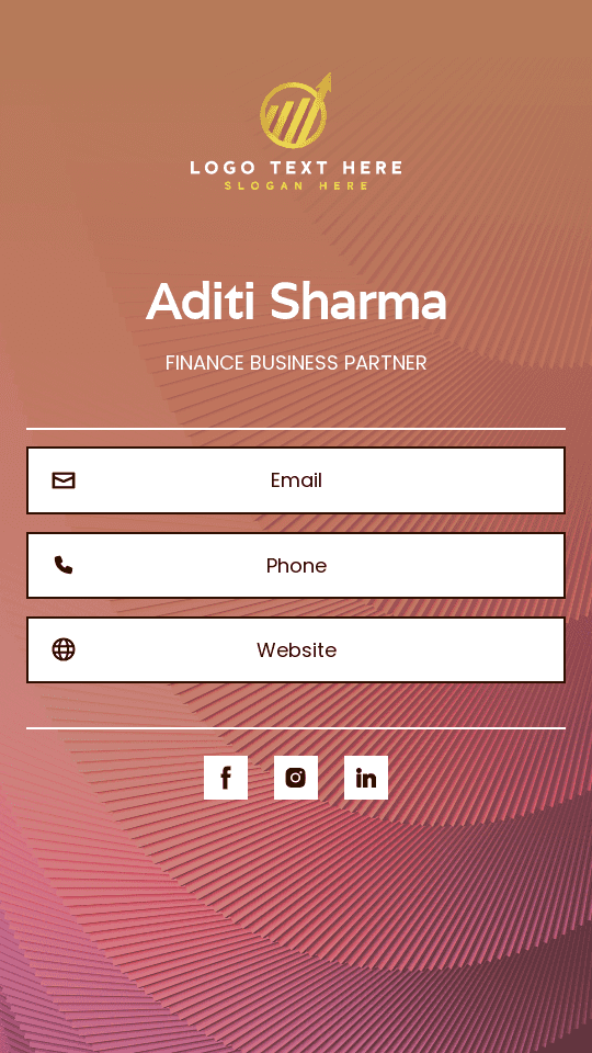 Corporate Finance Associate Digital Business Card
