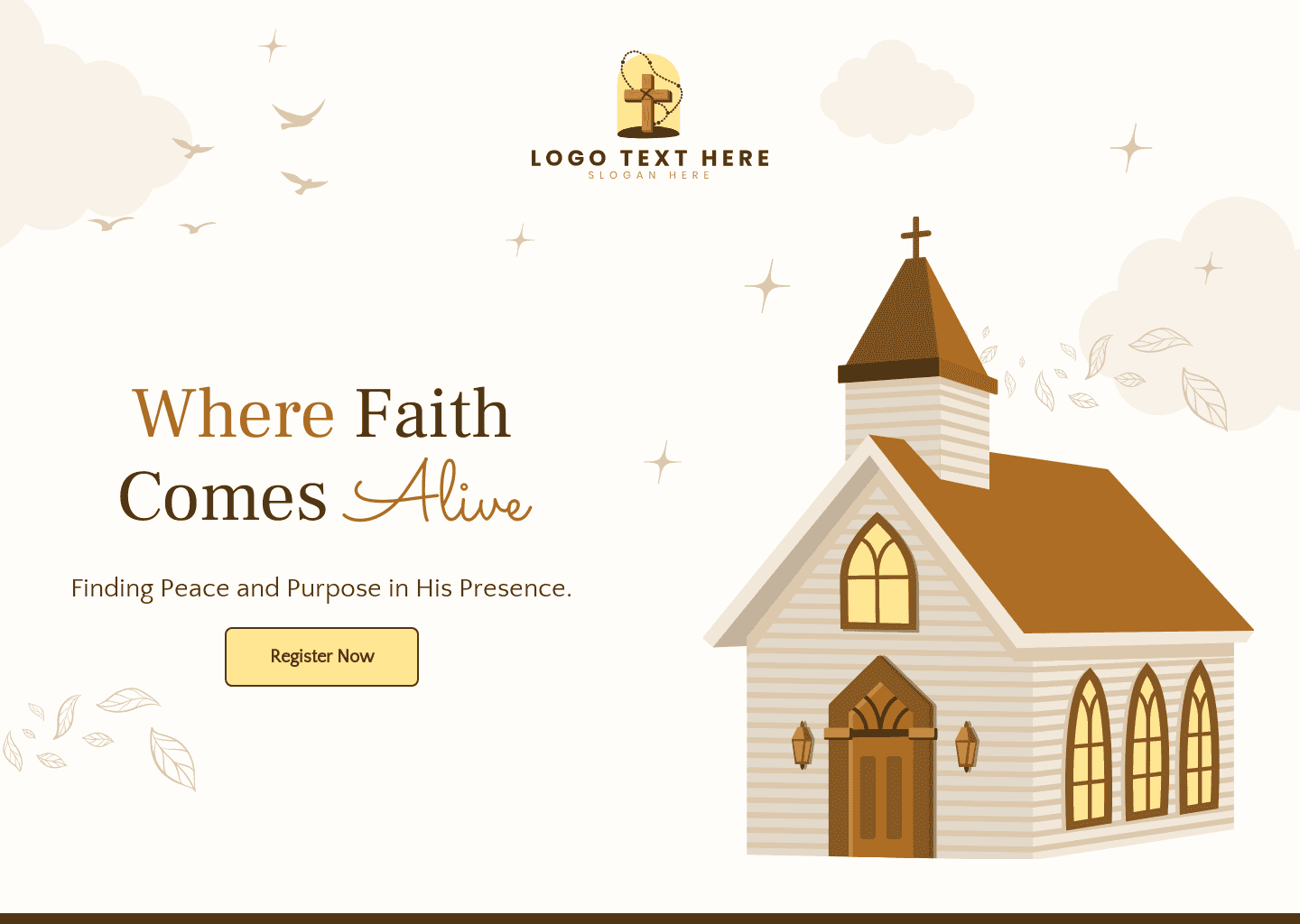 Sunday Worship Service Website Preview