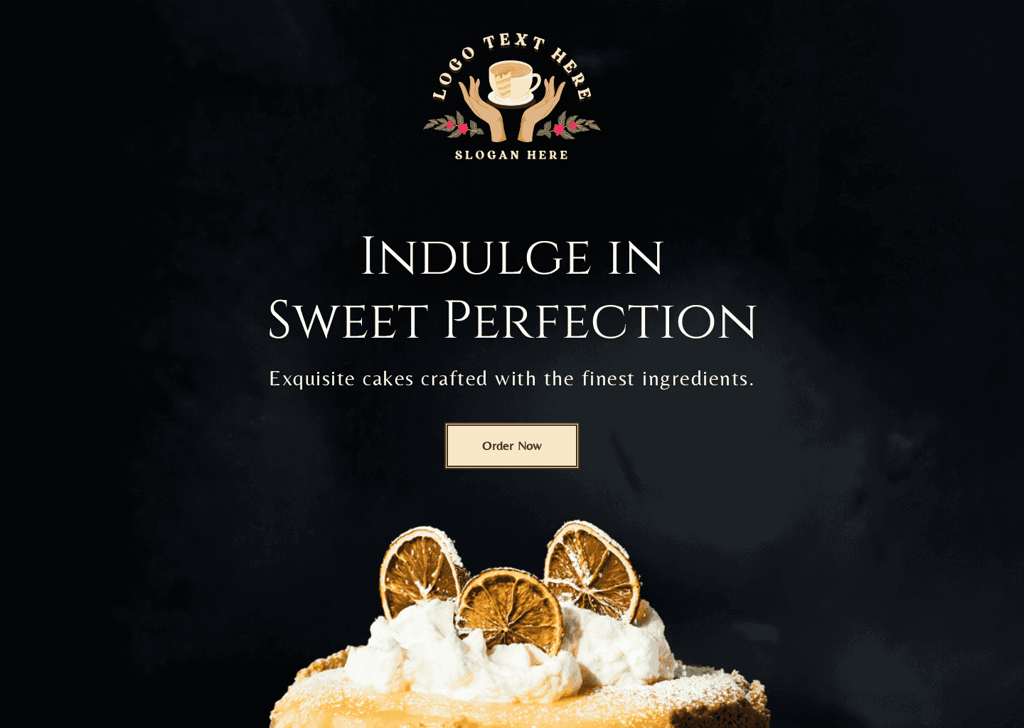 Dessert Cake Shop Website Preview