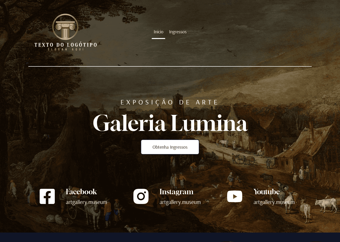 Galeria de Arte da História Website Preview