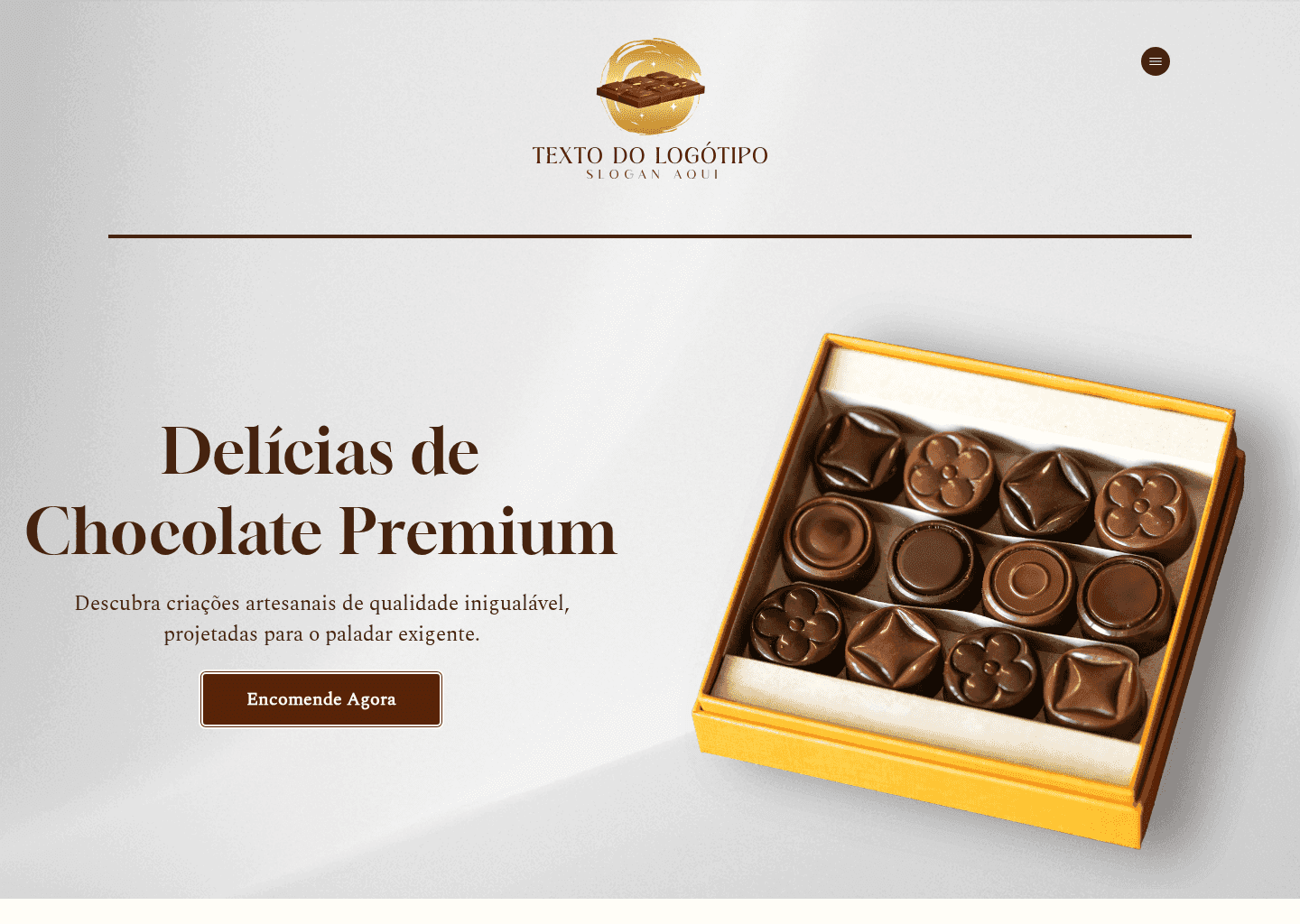 Loja de Chocolate Premium Website