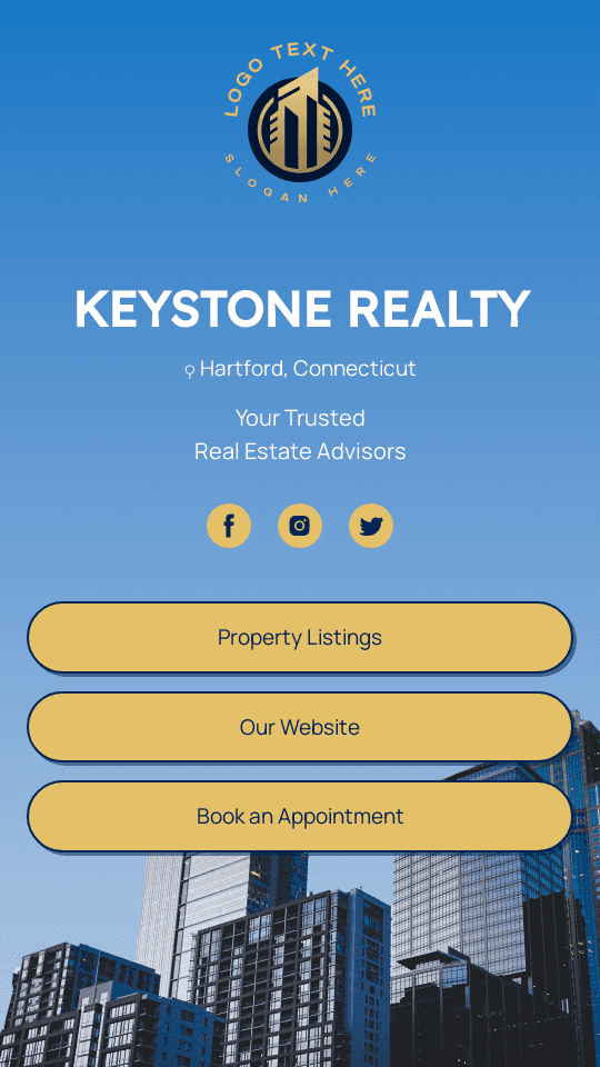 Real Estate Company Link in Bio Preview