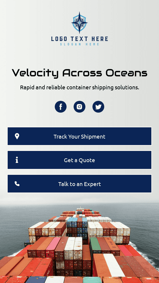 Container Shipping Logistics Link in Bio Preview