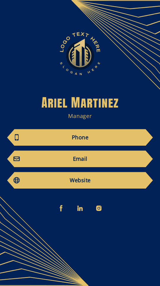 Construction Manager Digital Business Card