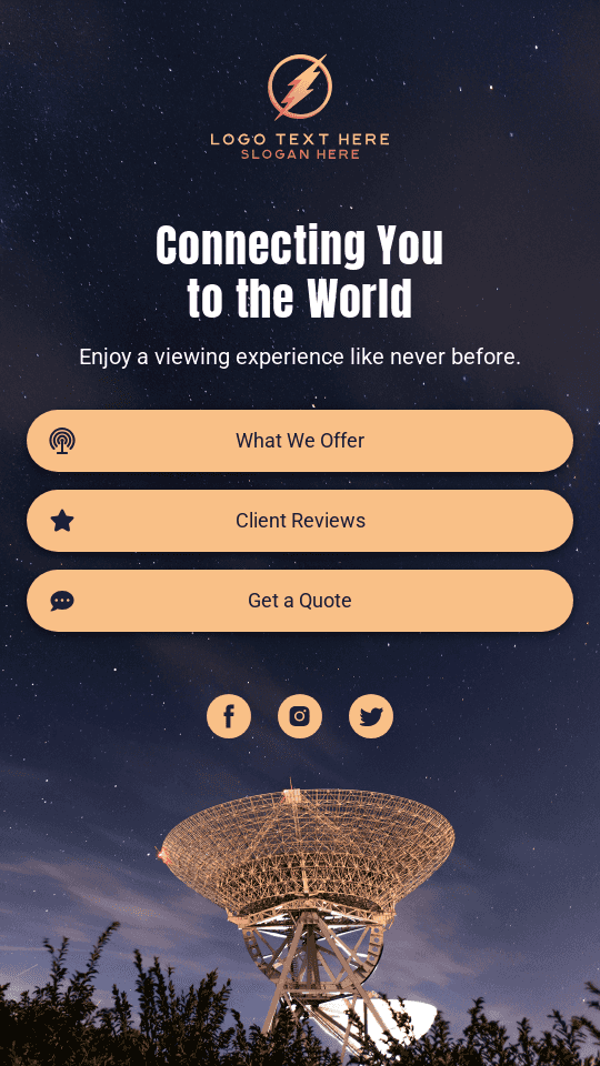 Telecommunication Satellite Dish Link in Bio Preview