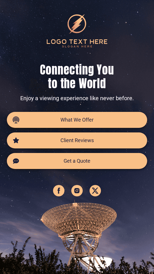 Telecommunication Satellite Dish Link in Bio Preview