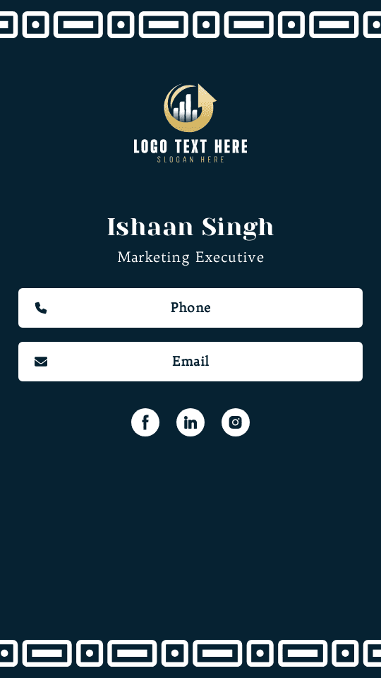 Marketing Executive Digital Business Card