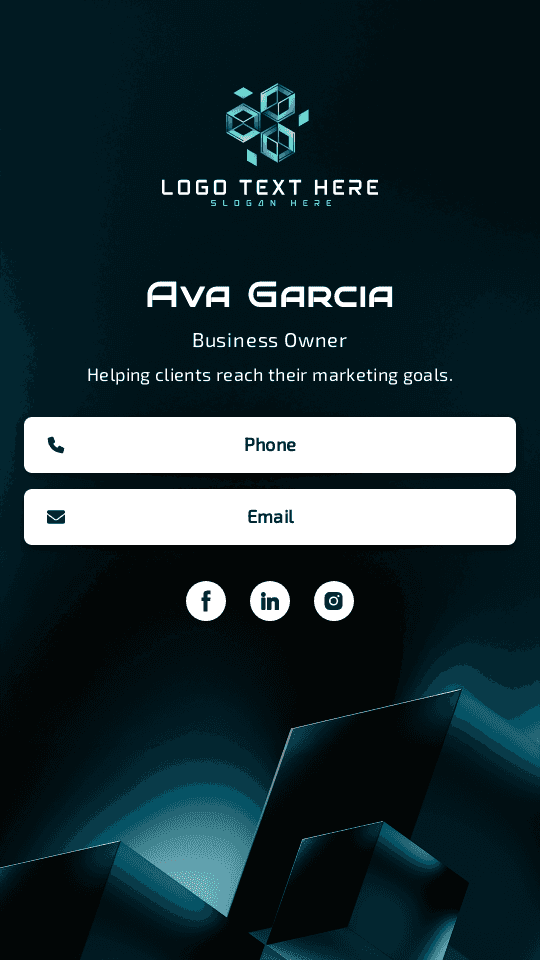 Digital Content Marketing CEO Digital Business Card